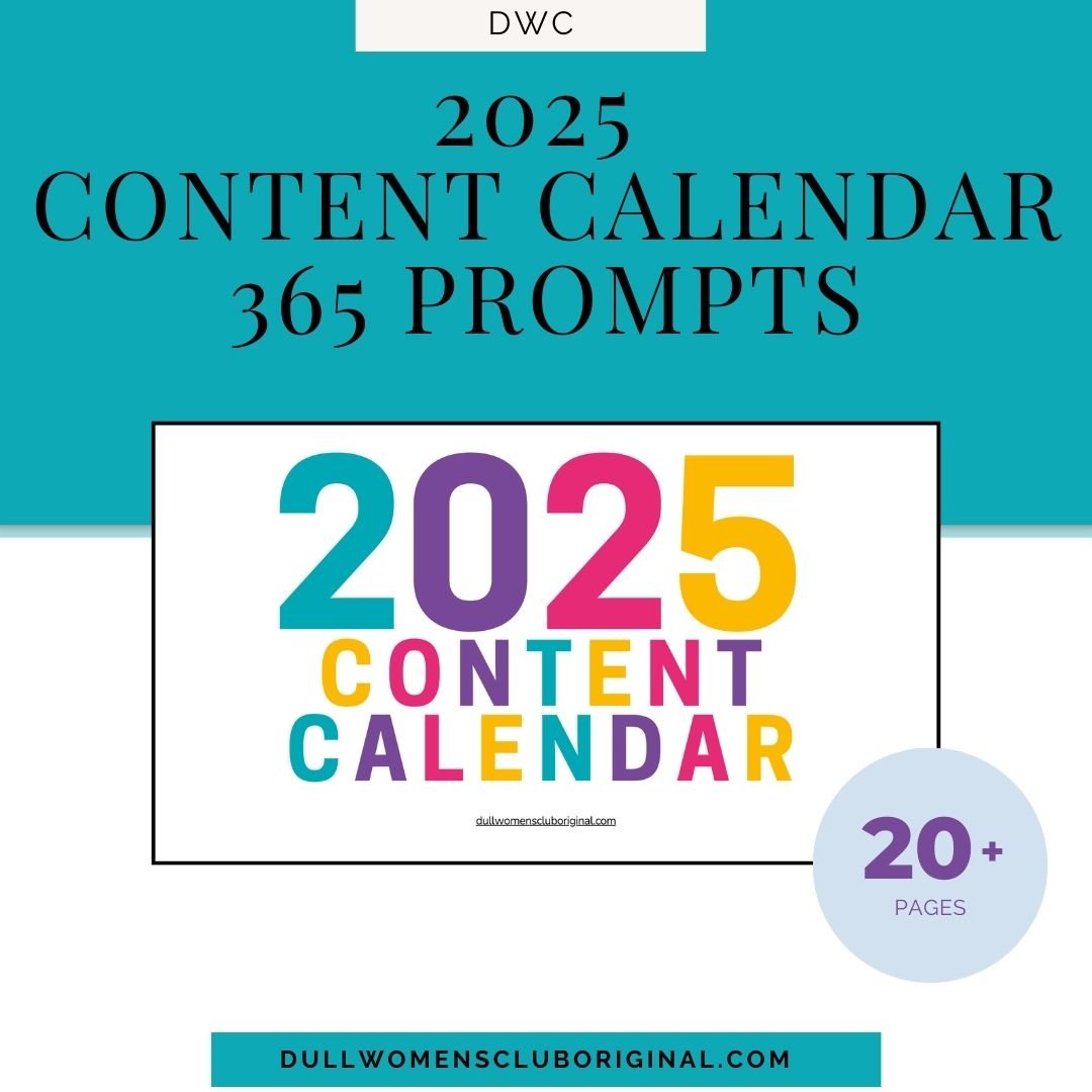 DWC 2025 Content Planner (365 prompts) - DWC: Strong Women, Strong Voices