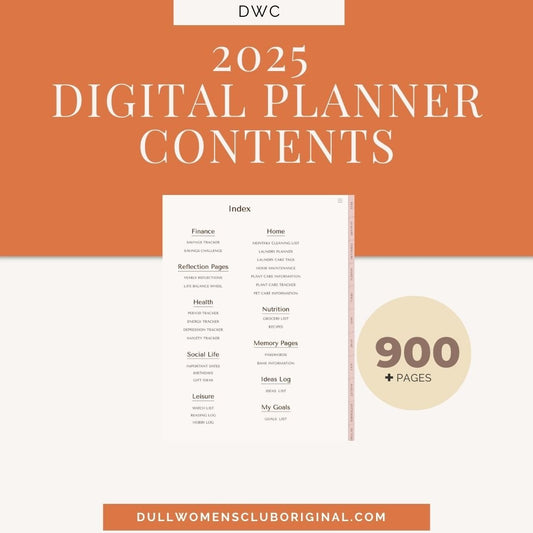 DWC 2025 Digital Planner (Goodnotes & Notability) - Defiant Women's Collective